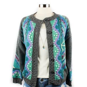 🌸🌵🌼Vintage | Hand Knitted Cardigan M